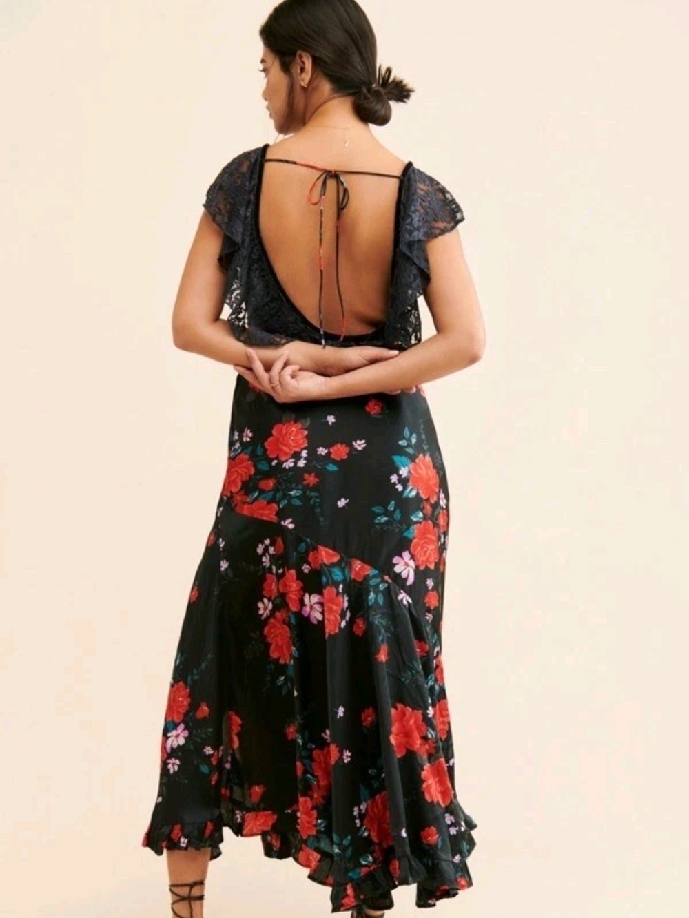 Free People Warm Hearts Midi Dress, Size M. - Picture 8 of 9